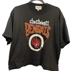 VINTAGE Jeanette kastenberg Cincinnati bengals sequin tee MEDIUM